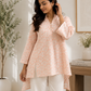 CORAL BLOOM KURTA SHIRT