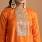 Kesariya Kurta with Skirt