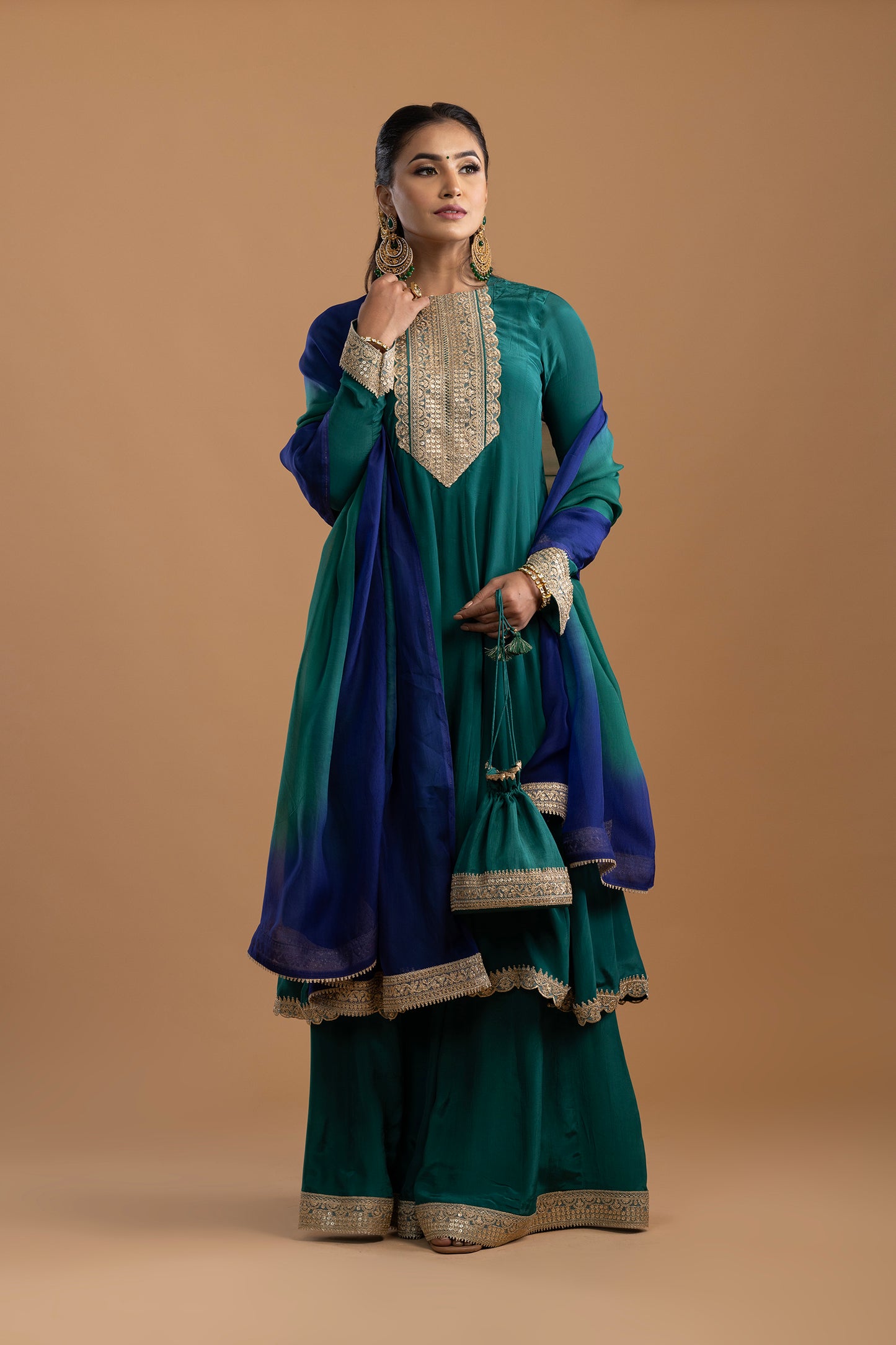 Mehreen Peplum Kurta with Palazzo