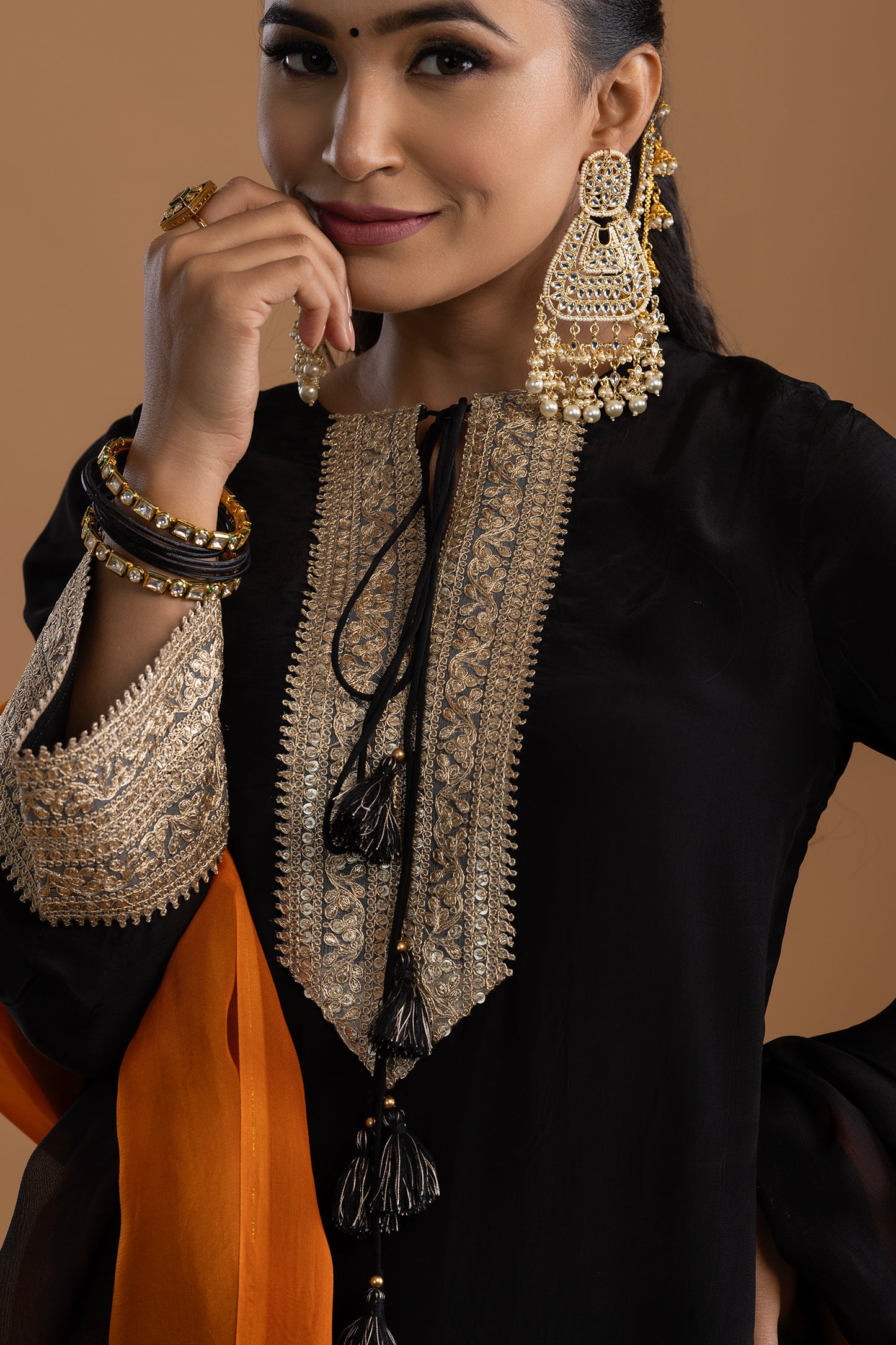 Noor Kurta with a draped salwar