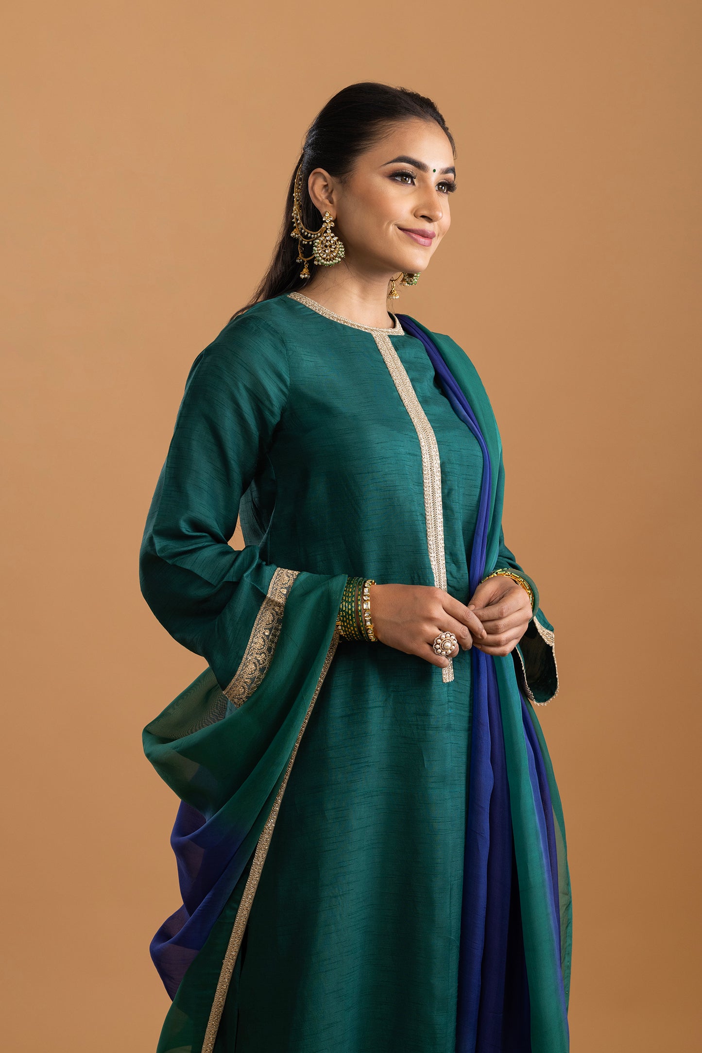 Mehreen Dola Silk kurta with Palazzo