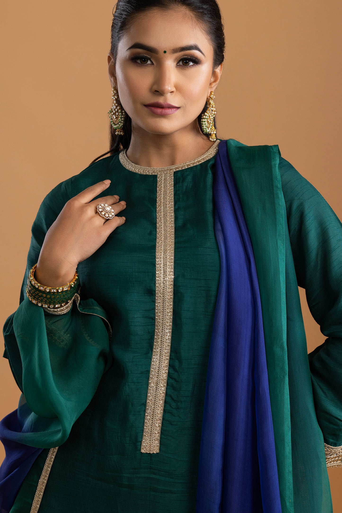 Mehreen Dola Silk kurta with Palazzo