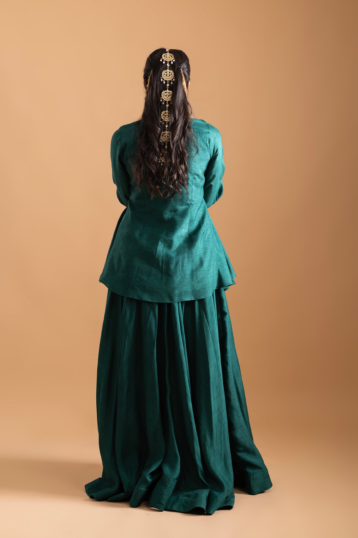 Mehreen Dola Silk Kurta with Skirt