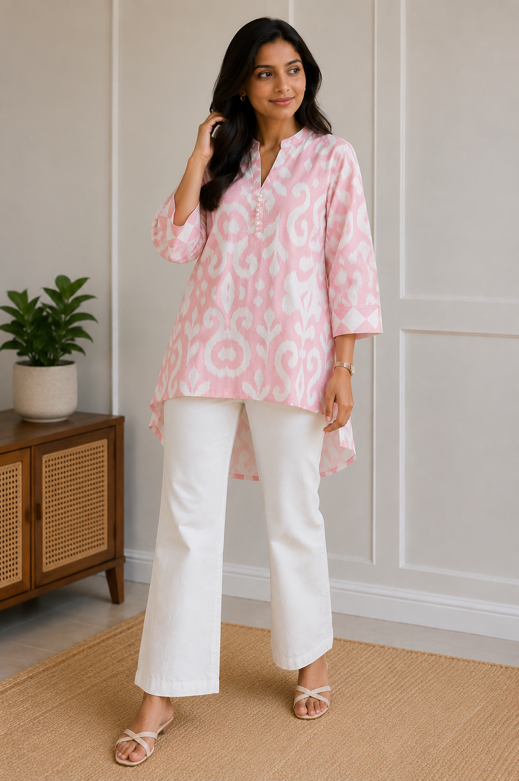BLUSH PINK KURTA SHIRT