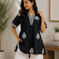NOIR BUTA KURTA SHIRT