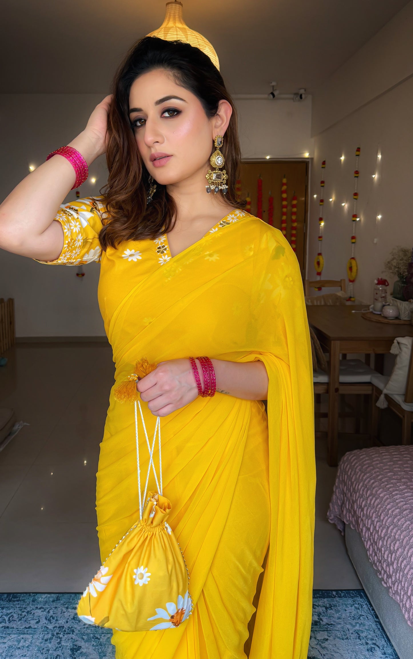 SUNNY DAISY SAREE SET