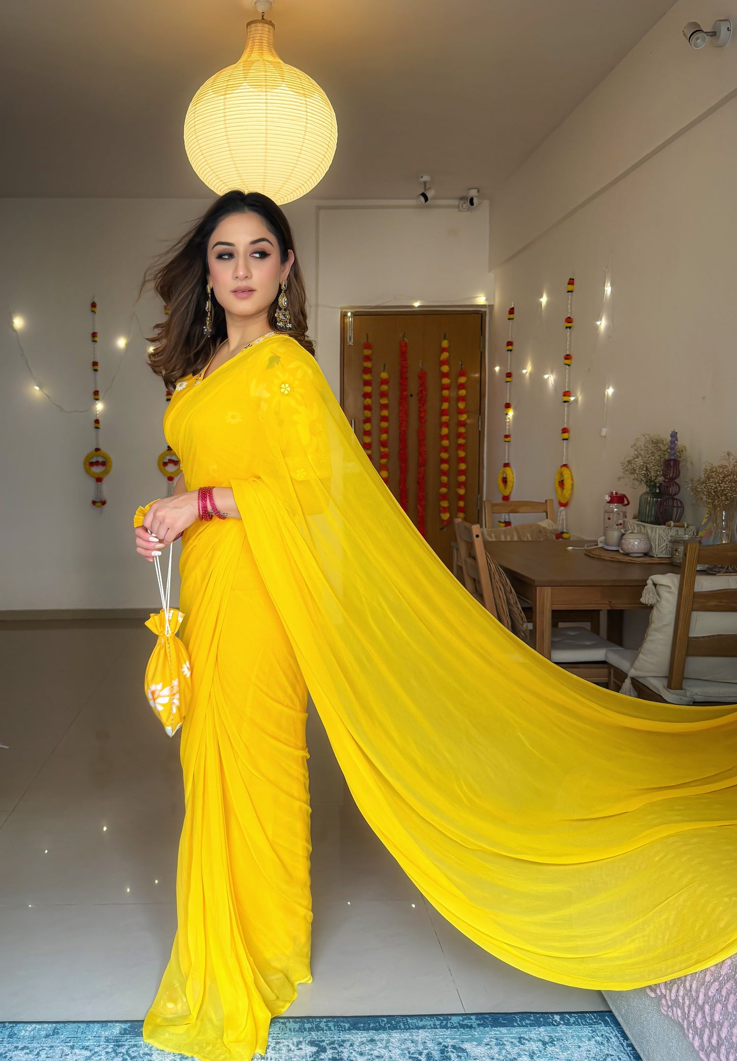 SUNNY DAISY SAREE SET