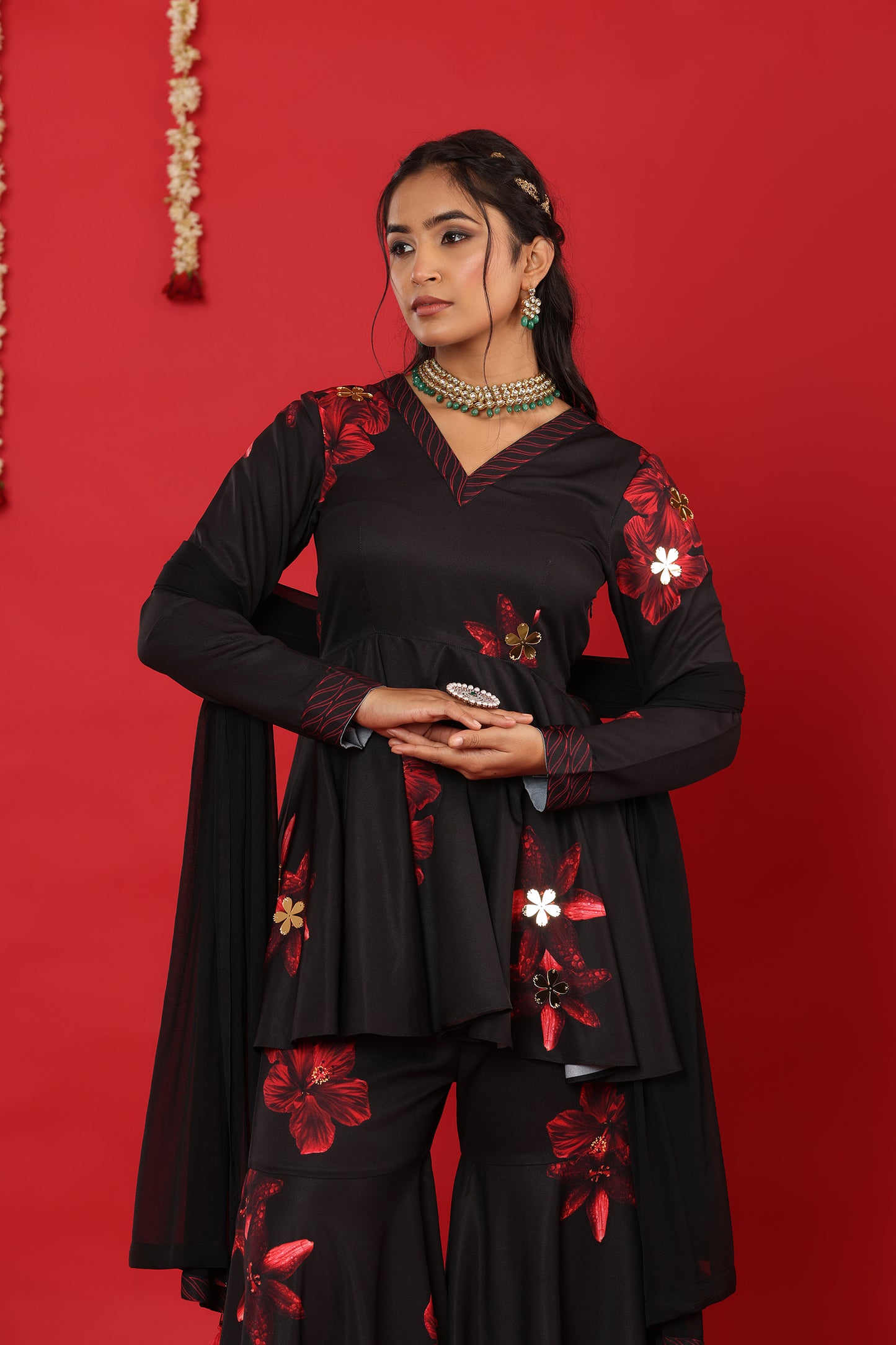 RAAT RANI PEPLUM, SHARARA AND DUPATTA
