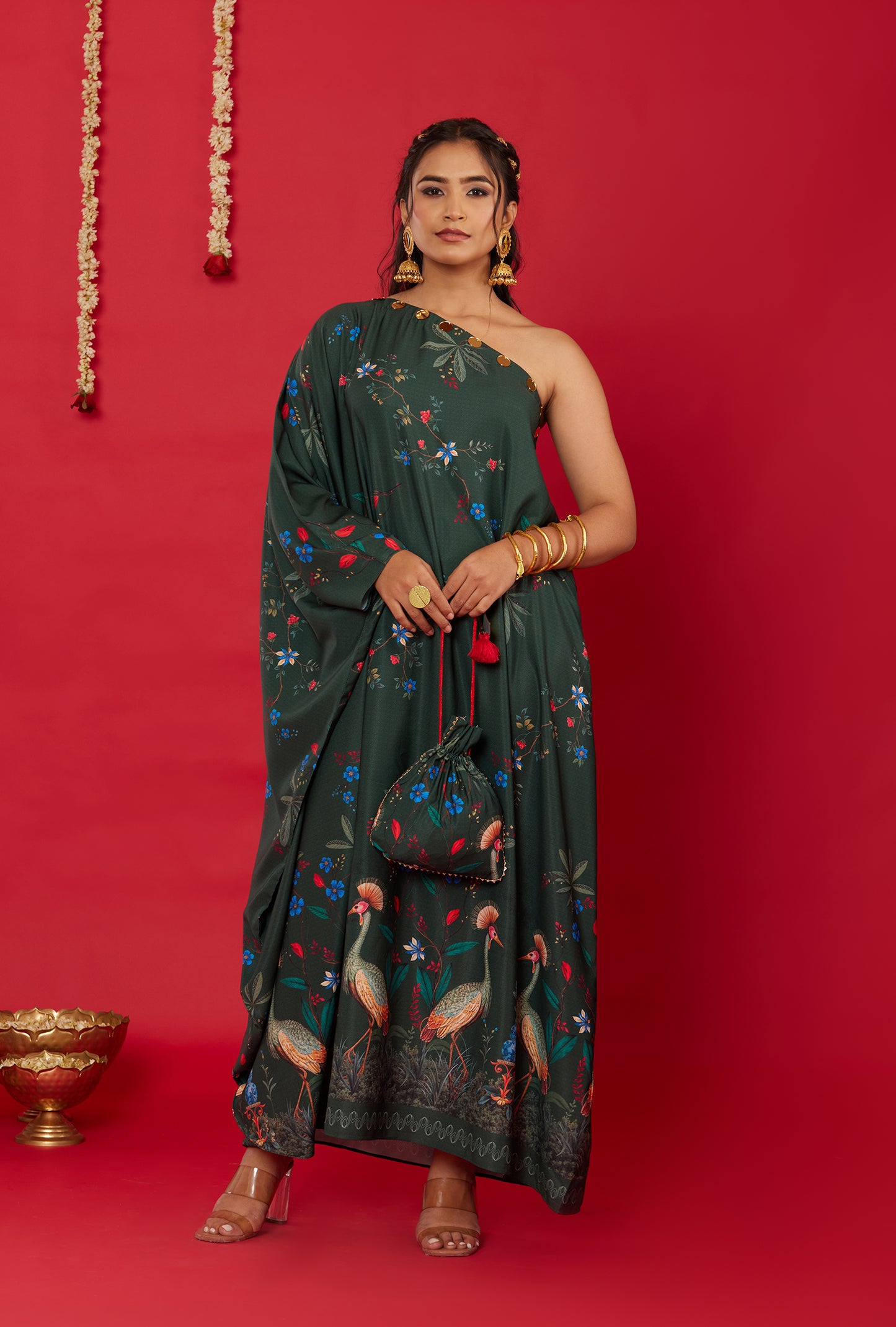 GUL ONE-SHOULDER DRESS