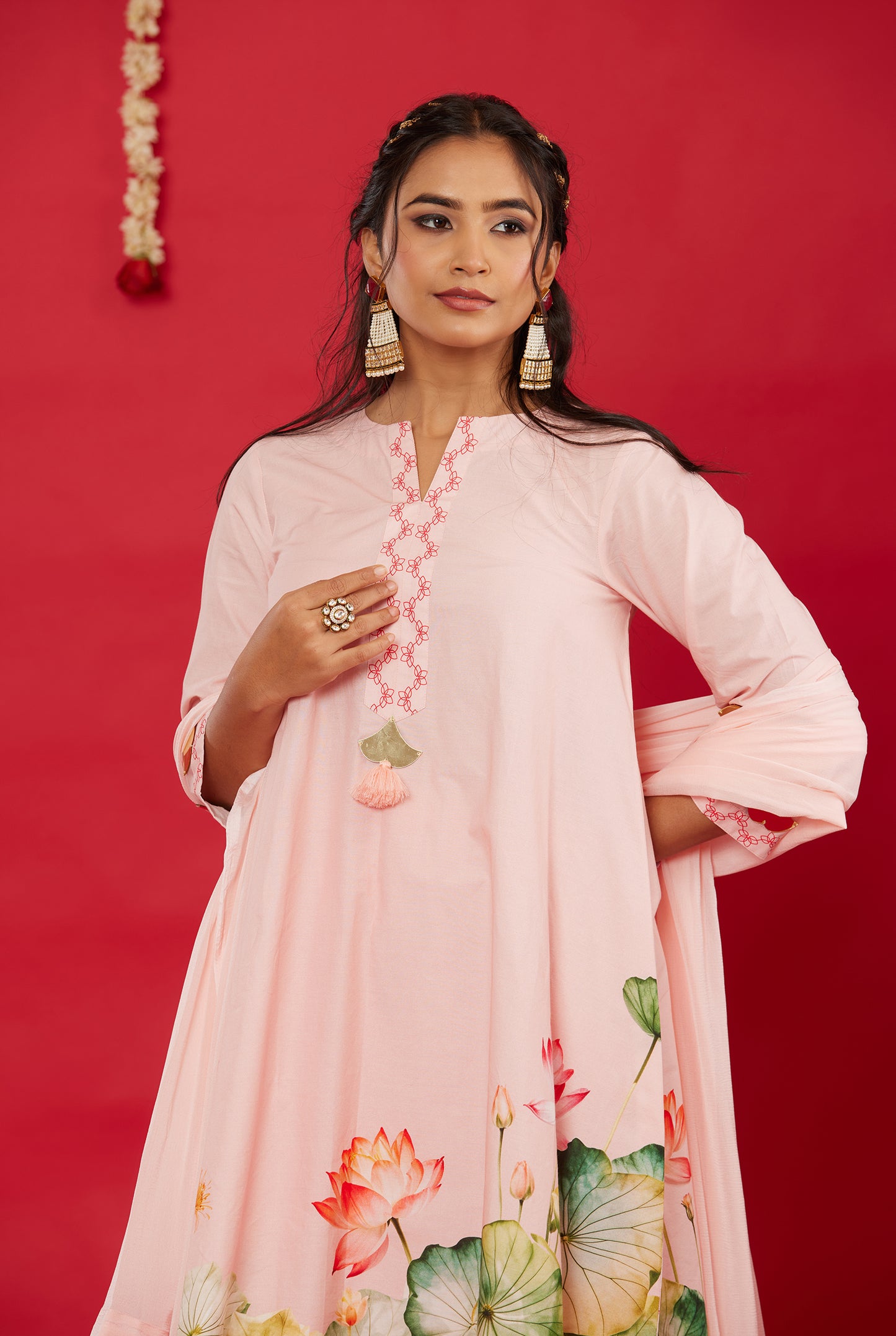 LOTUS BLOOM KURTA WITH SALWAR