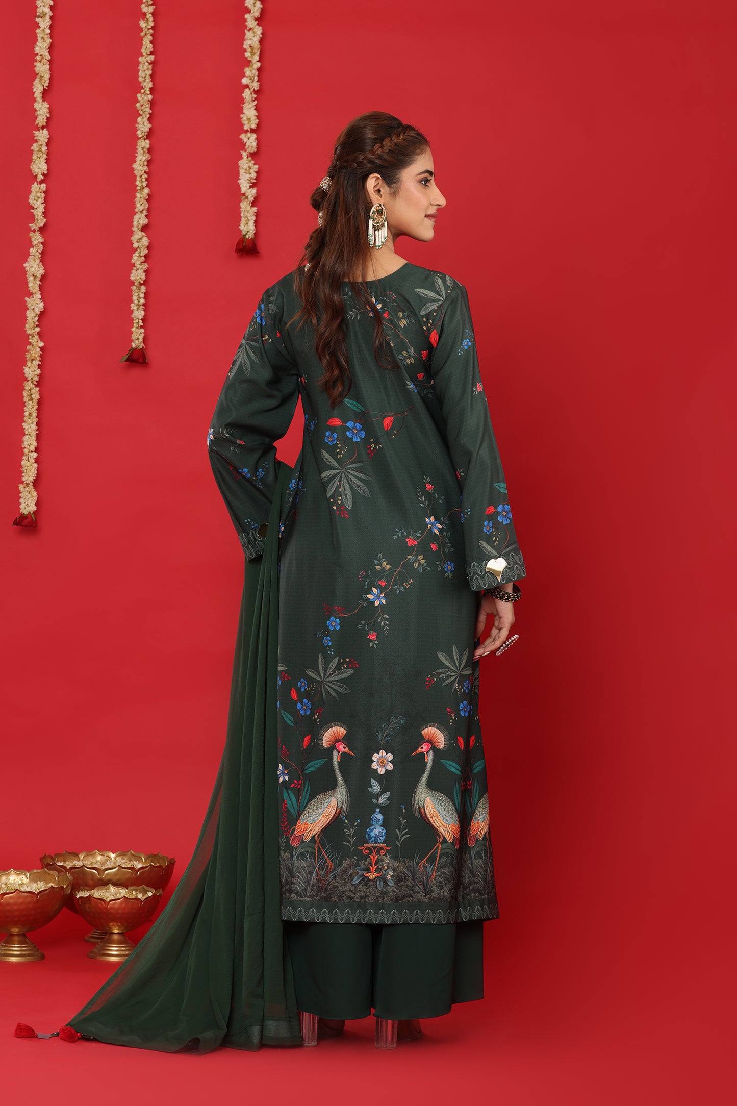 GUL KURTA WITH PALAZZO AND DUPATTA