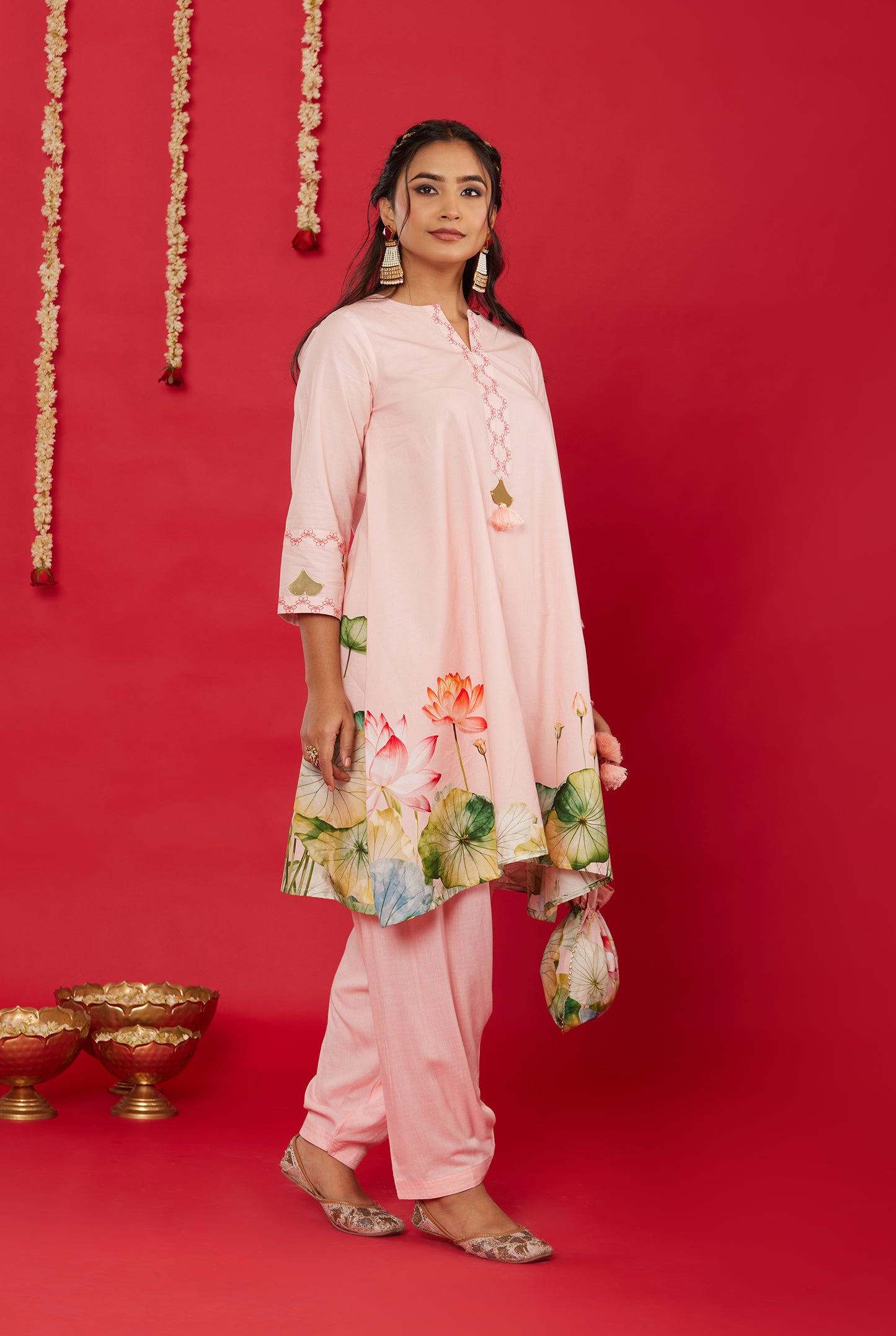 LOTUS BLOOM KURTA WITH SALWAR