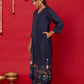 NEELA GULZAAR LONG KURTA WITH PALAZZO AND DUPATTA