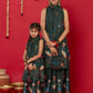 GUL HALTER-NECK KURTA WITH PALAZZO FOR KIDS