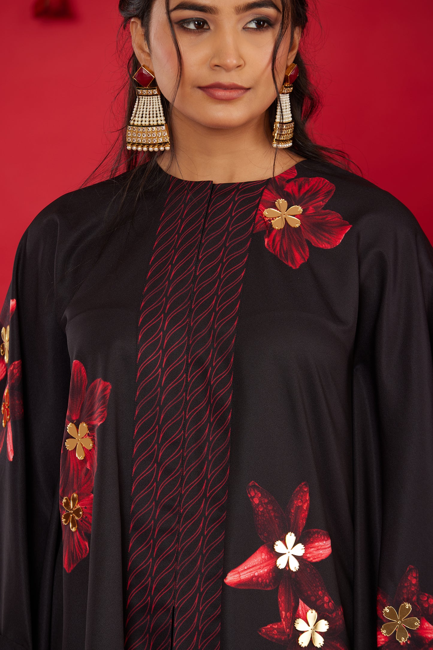 RAAT RANI KAFTAN WITH DRAPE SKIRT