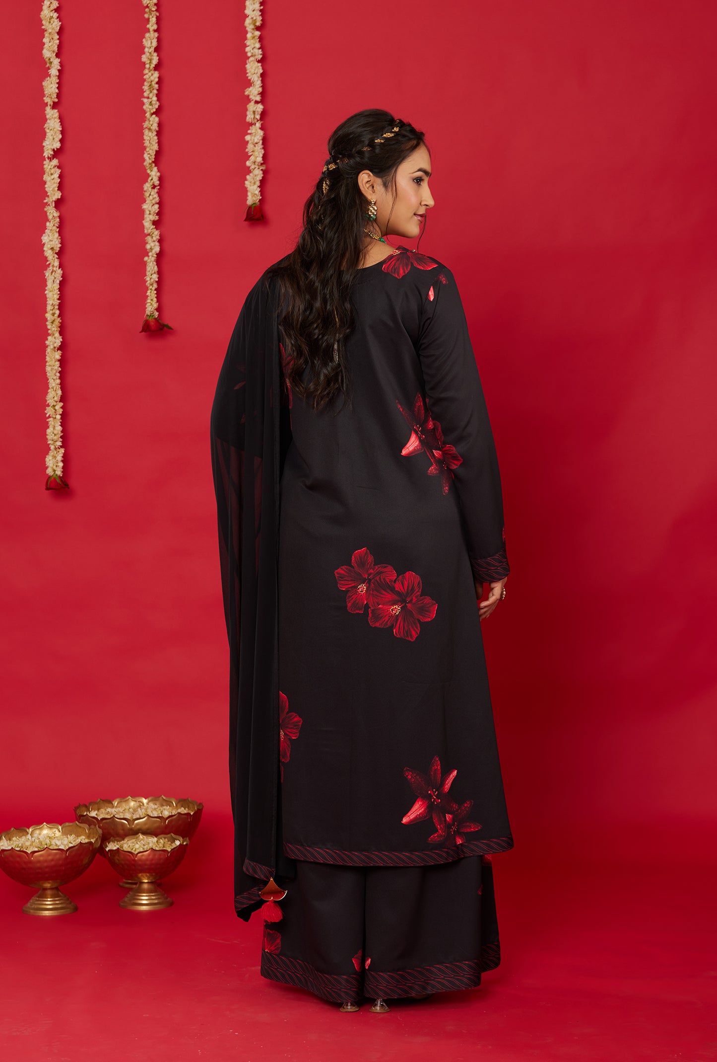 RAAT RANI LONG KURTA, PALAZZO AND DUPATTA