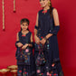NEELA GULZAAR KURTA WITH PALAZZO AND DUPATTA FOR KIDS