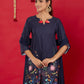 NEELA GULZAAR KURTA WITH PALAZZO AND DUPATTA