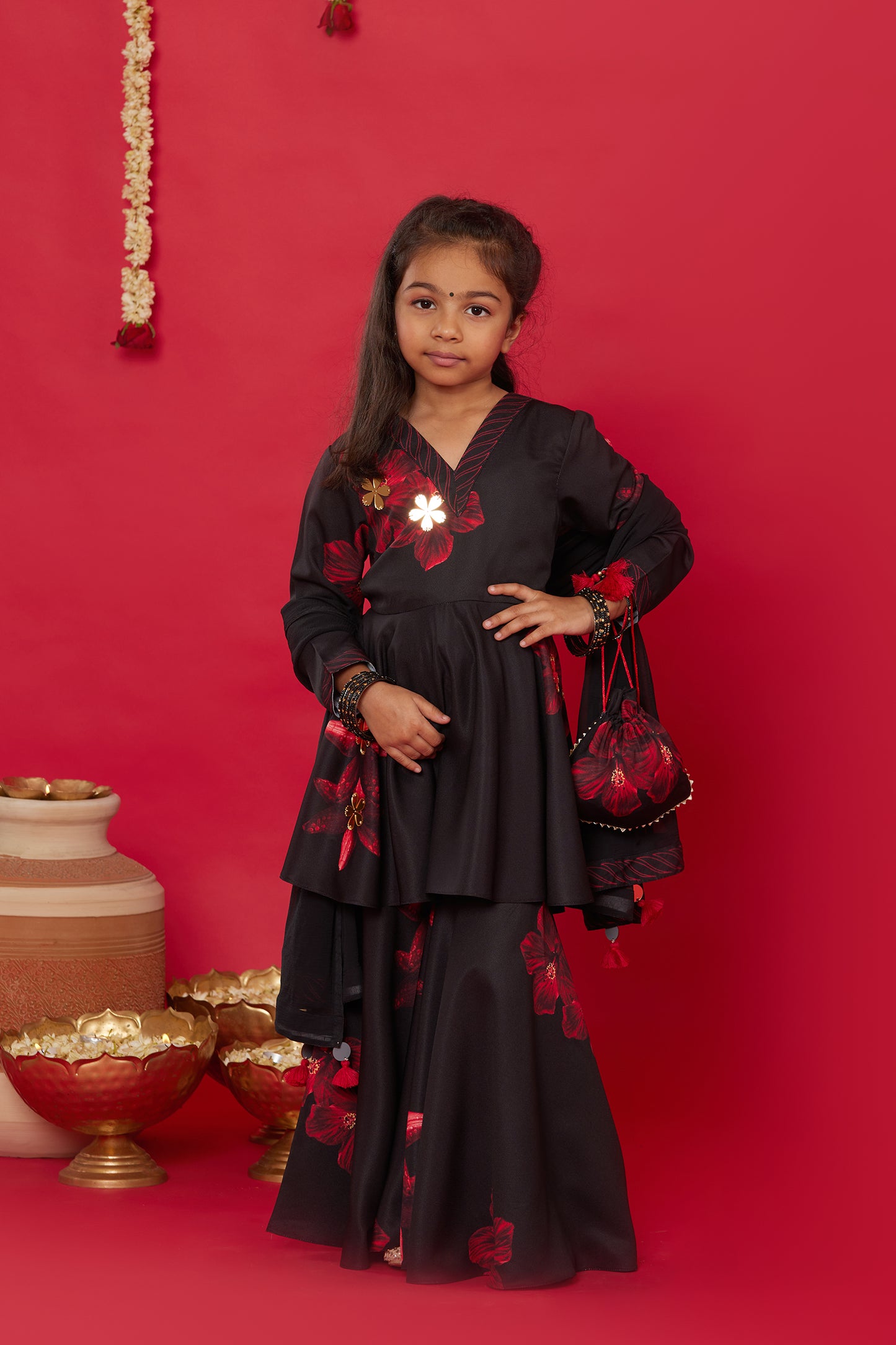 RAAT RANI PEPLUM, SHARARA AND DUPATTA FOR KIDS