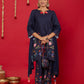 NEELA GULZAAR KURTA WITH PALAZZO AND DUPATTA
