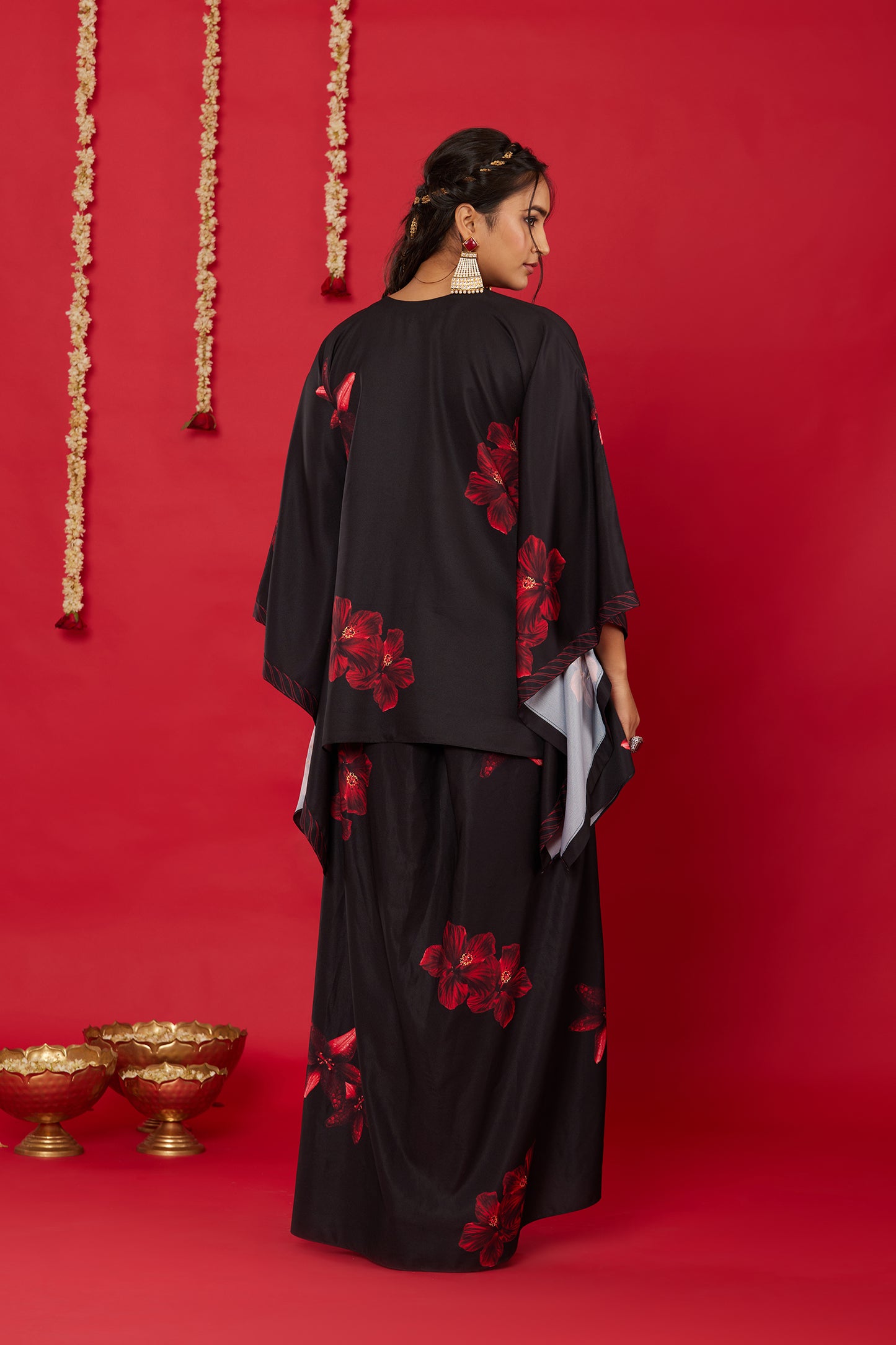 RAAT RANI KAFTAN WITH DRAPE SKIRT