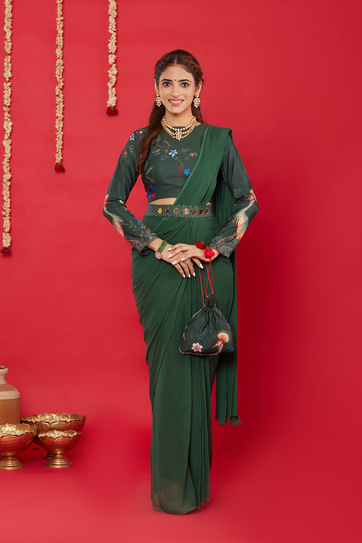 GUL SAREE SET
