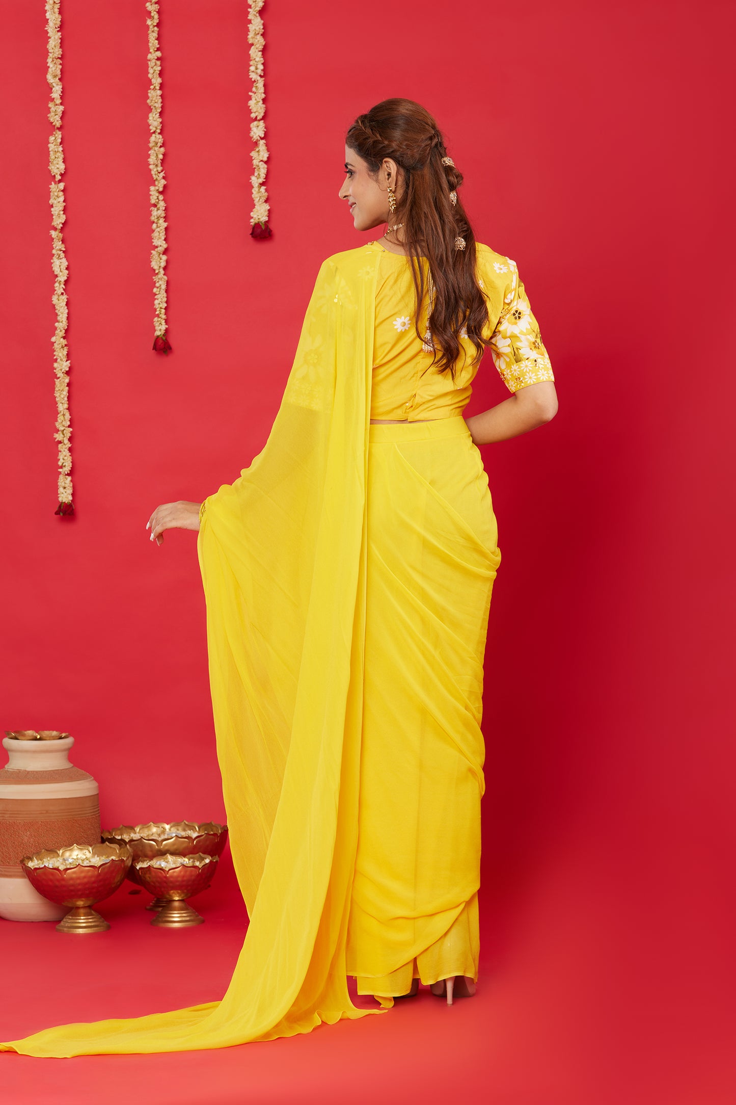 SUNNY DAISY SAREE SET