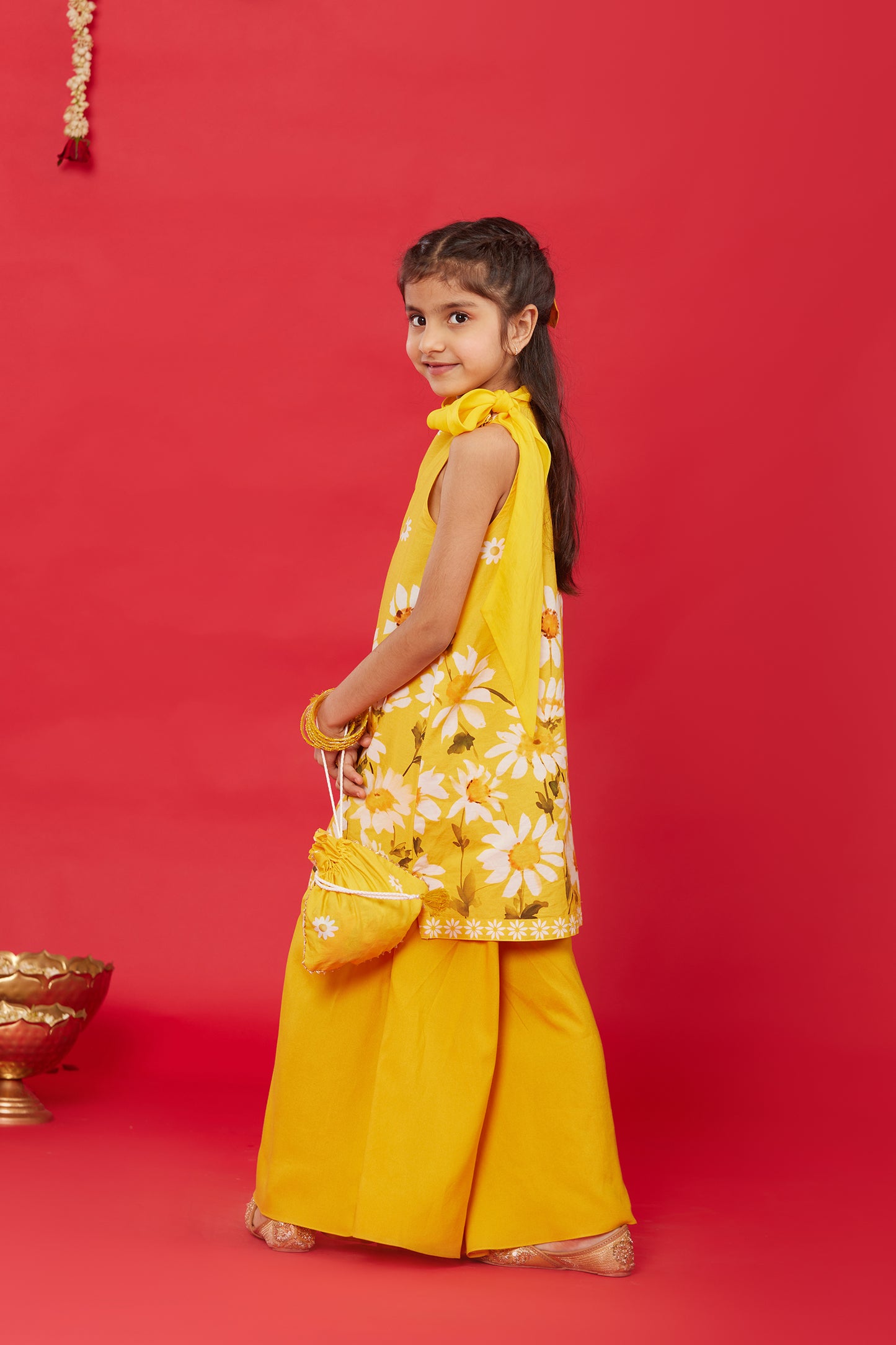 SUNNY DAISY KURTA WITH PALAZZO FOR KIDS