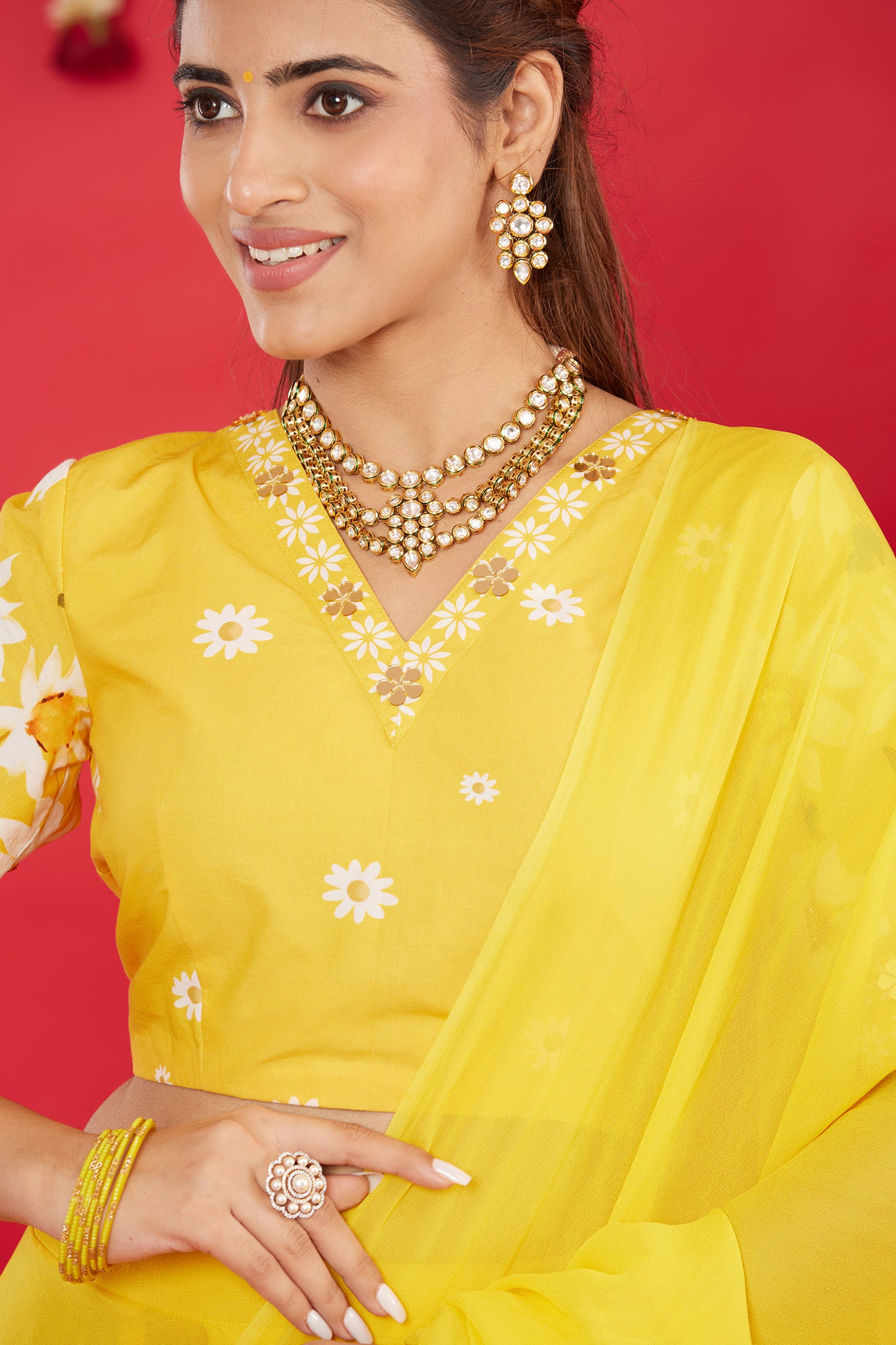 SUNNY DAISY SAREE SET