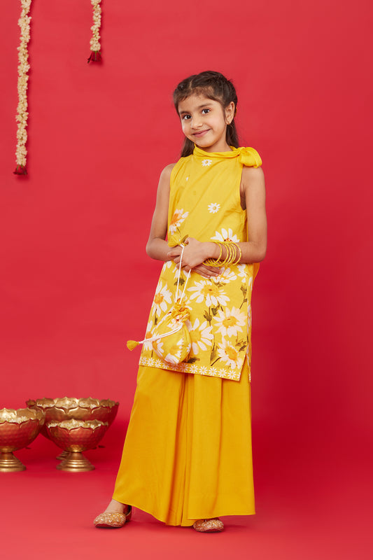 SUNNY DAISY KURTA WITH PALAZZO FOR KIDS