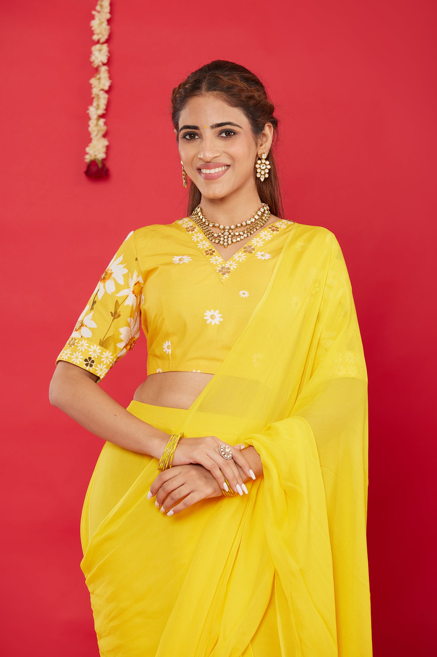 SUNNY DAISY SAREE SET