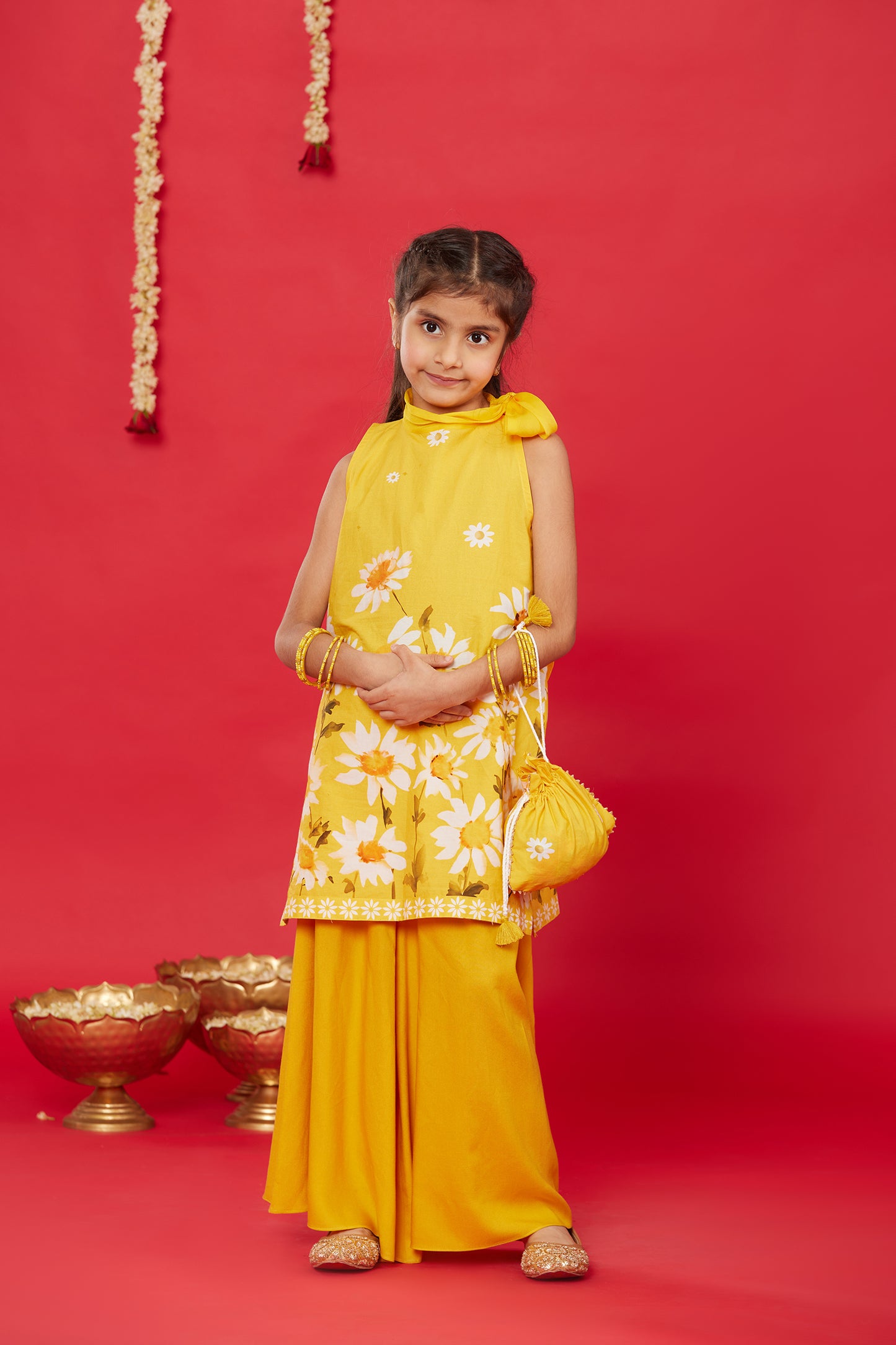 SUNNY DAISY KURTA WITH PALAZZO FOR KIDS