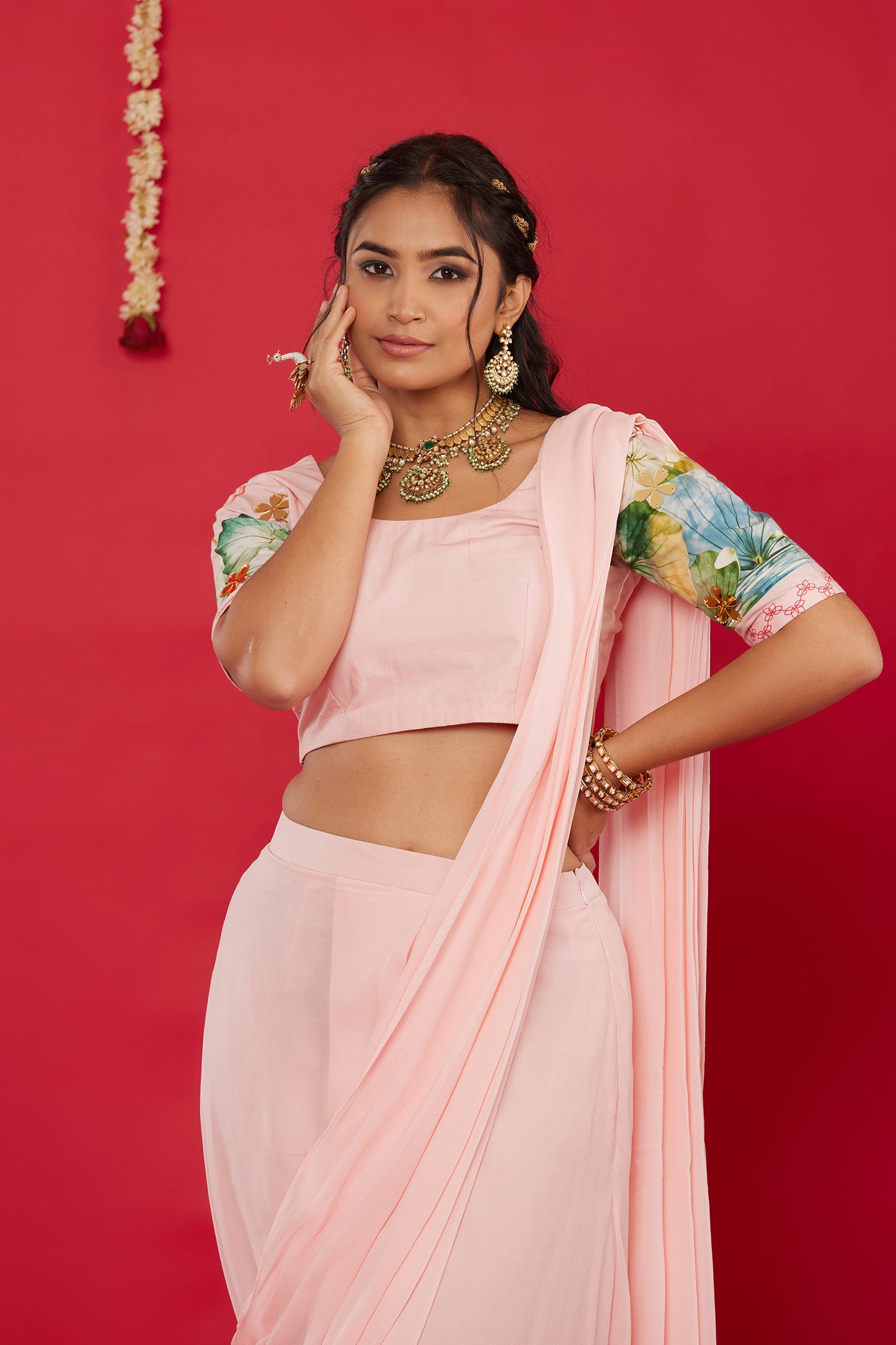 LOTUS BLOOM SAREE SET