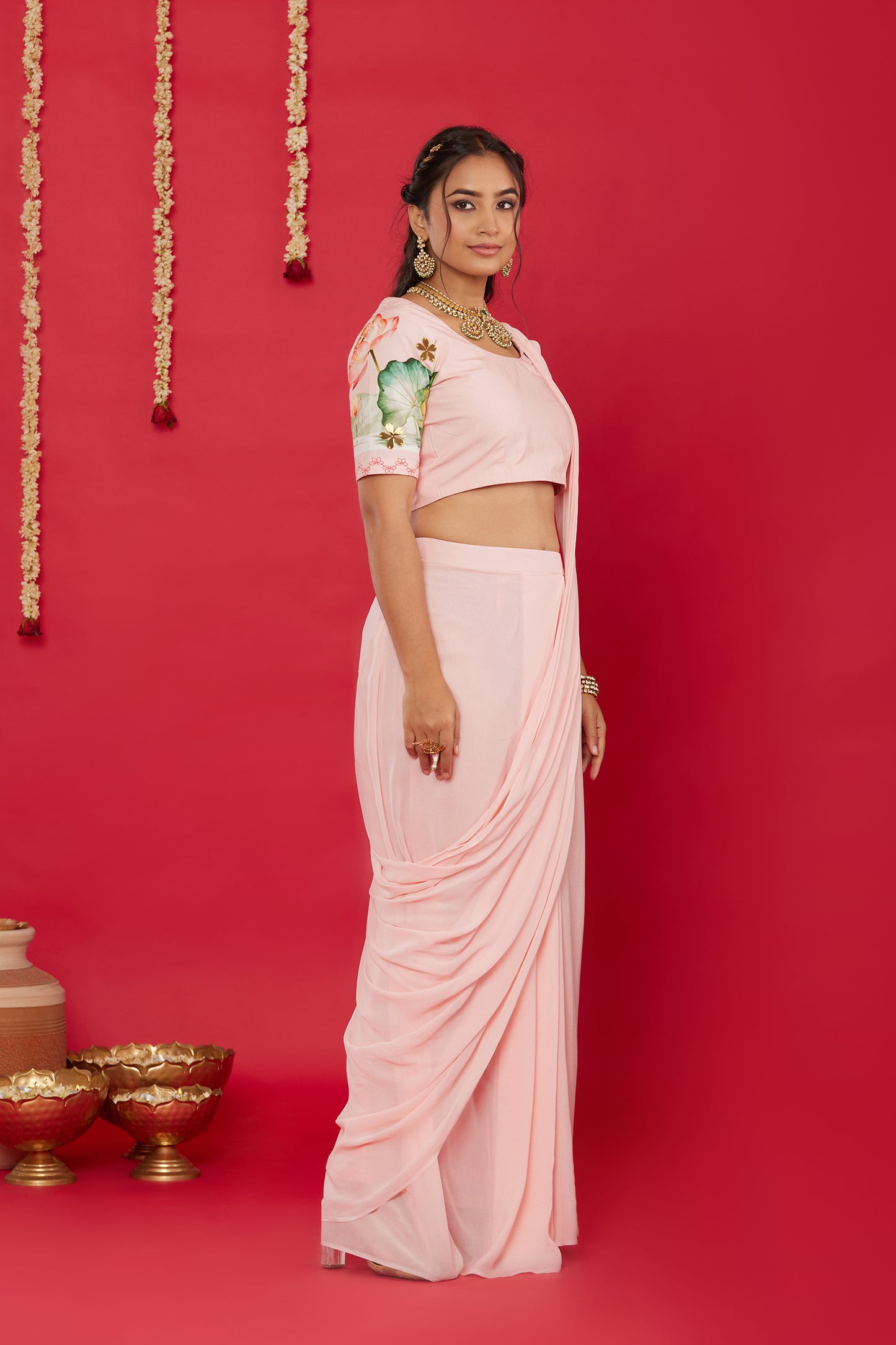 LOTUS BLOOM SAREE SET