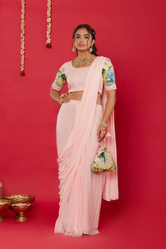 LOTUS BLOOM SAREE SET