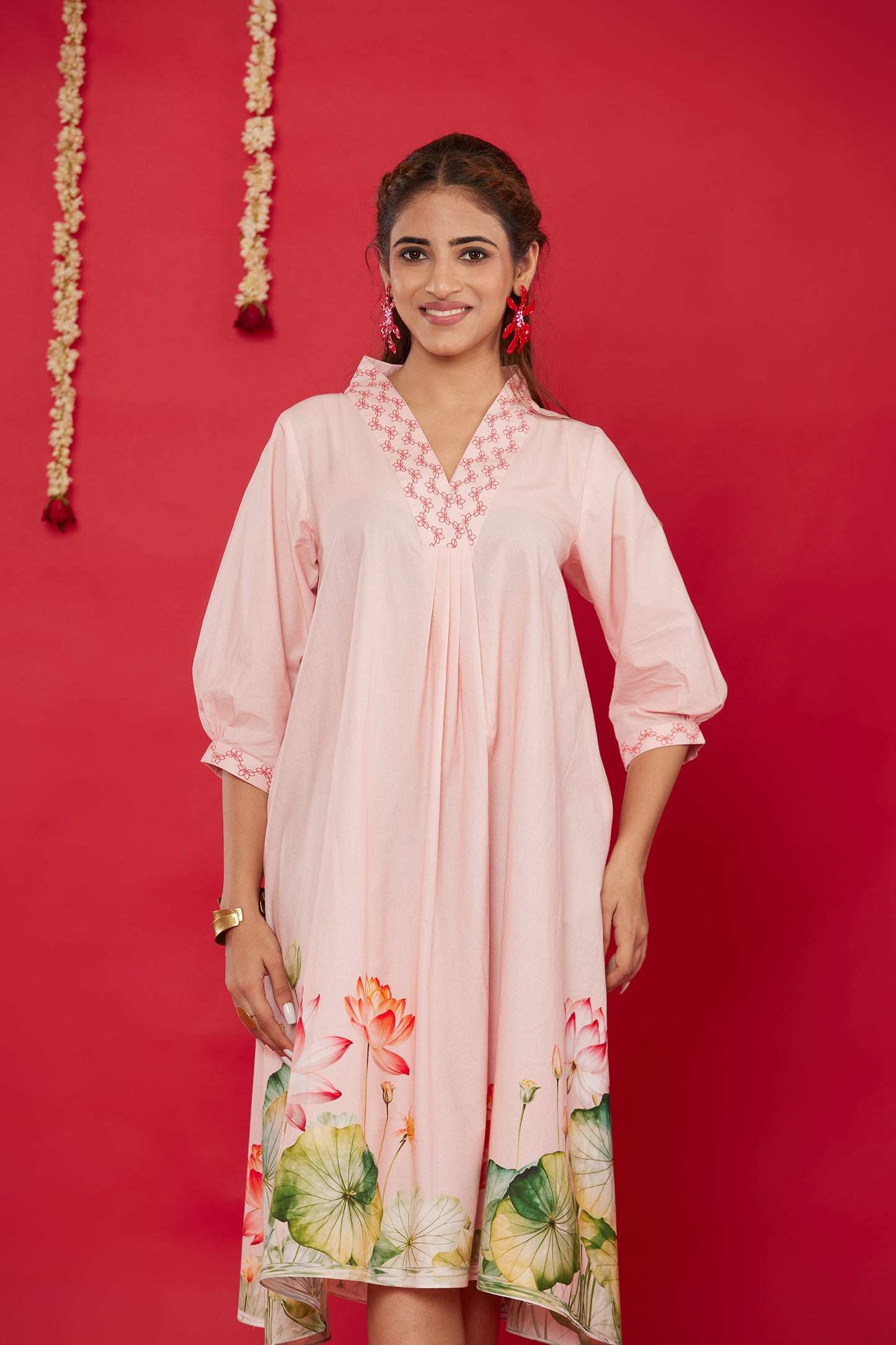 LOTUS BLOOM COTTON DRESS