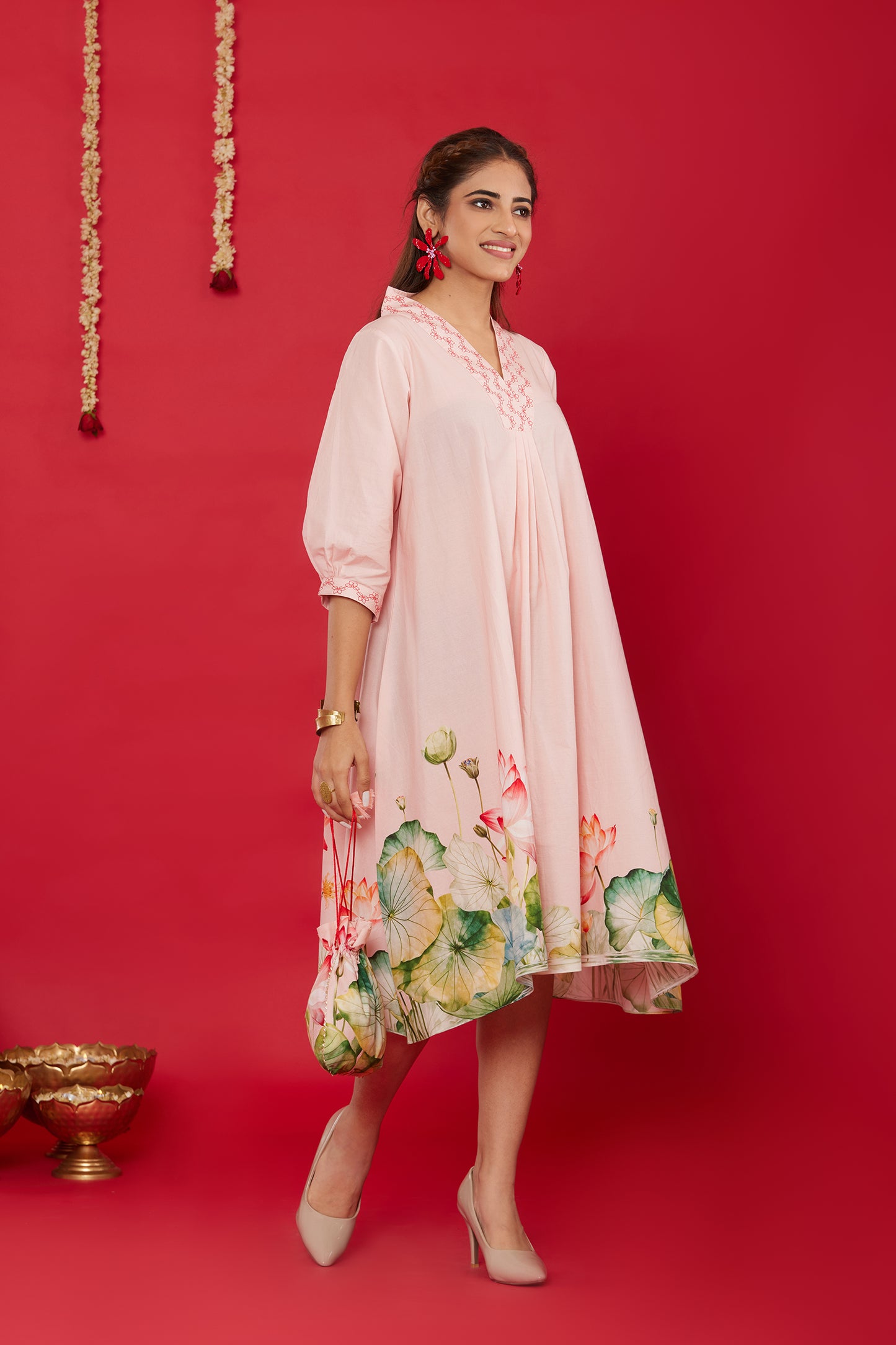 LOTUS BLOOM COTTON DRESS
