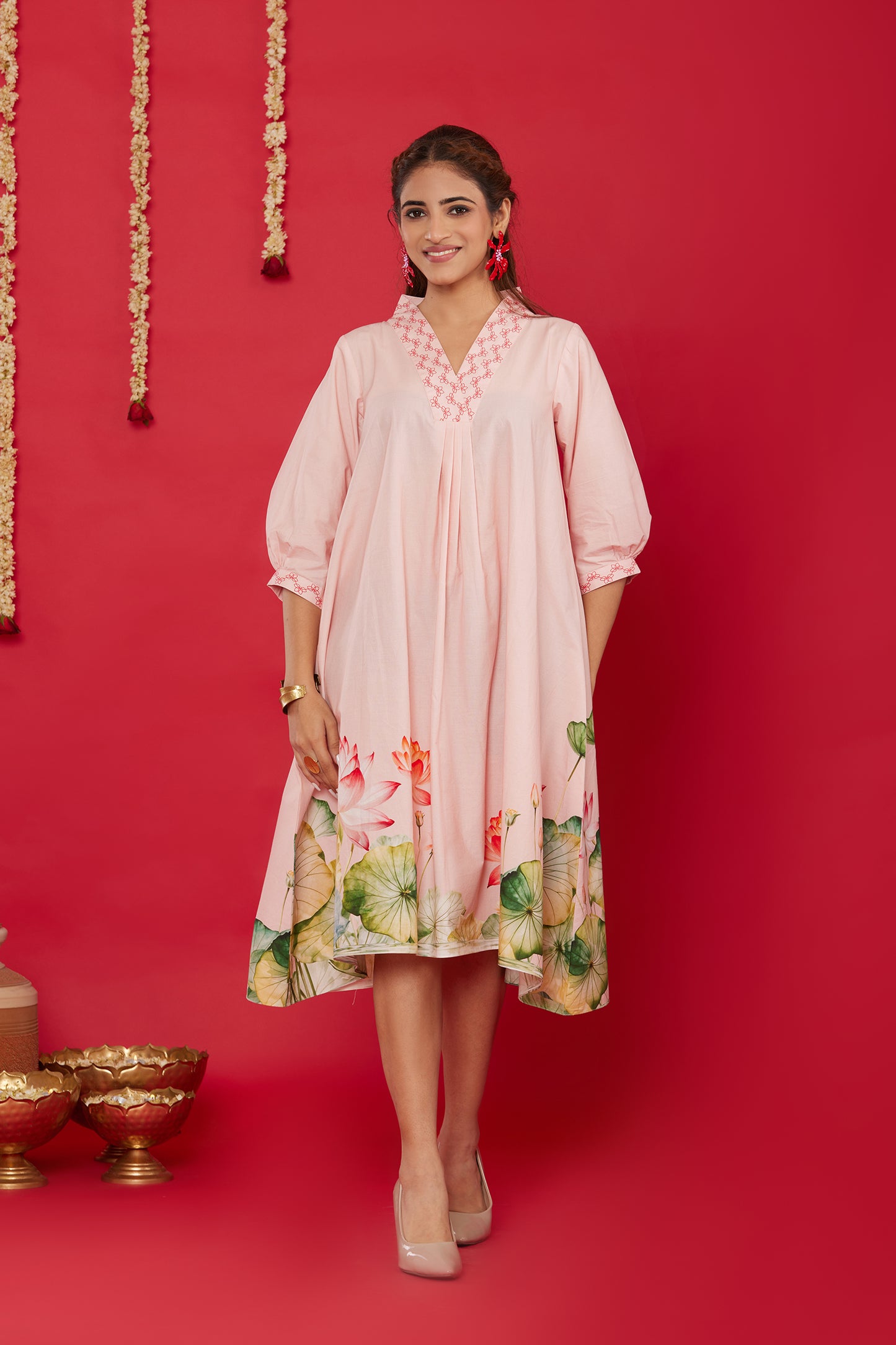 LOTUS BLOOM COTTON DRESS