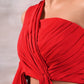 One Shoulder drape top with Flared Pants
