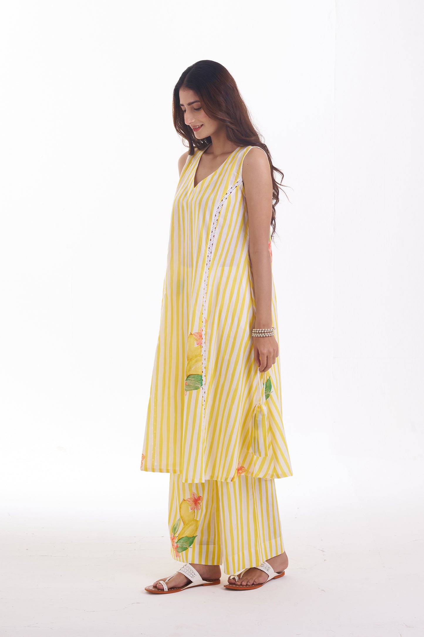 LEMON CANDY CRUSH SLEEVELESS CO-ORD SET