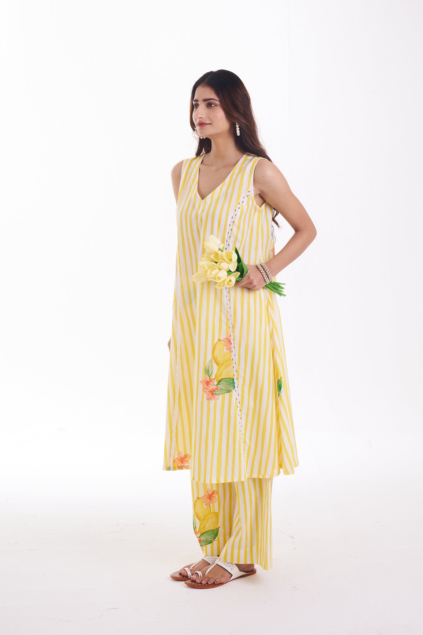 LEMON CANDY CRUSH SLEEVELESS CO-ORD SET