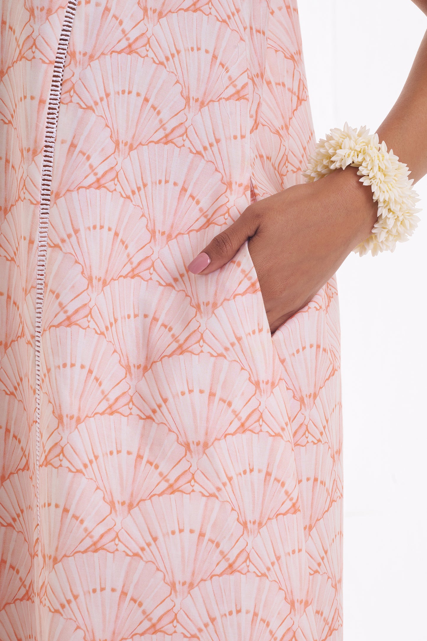 CORAL BLOOM SLEEVELESS CO-ORD SET