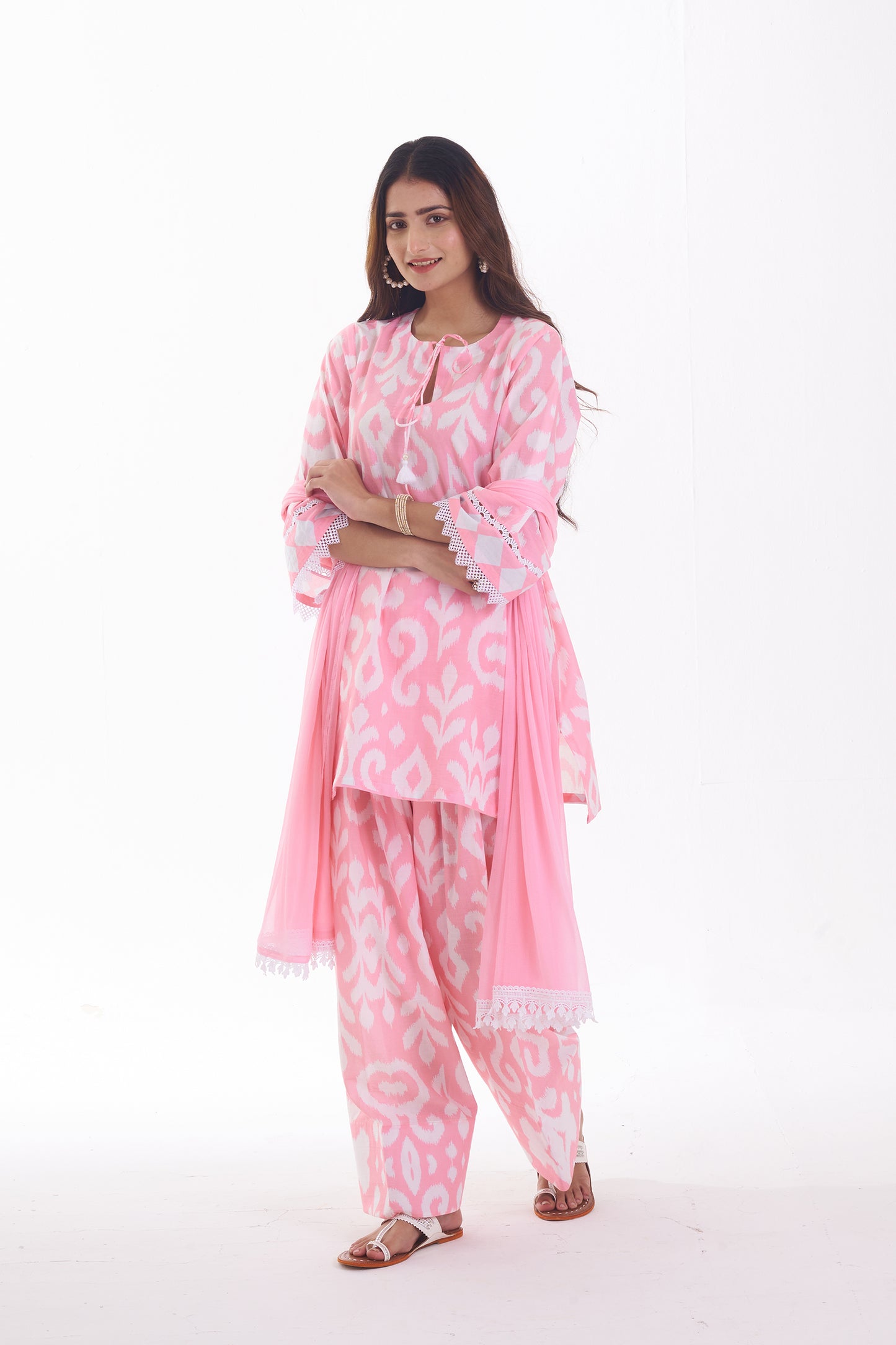 BLUSH PINK FARSHI SUIT SET