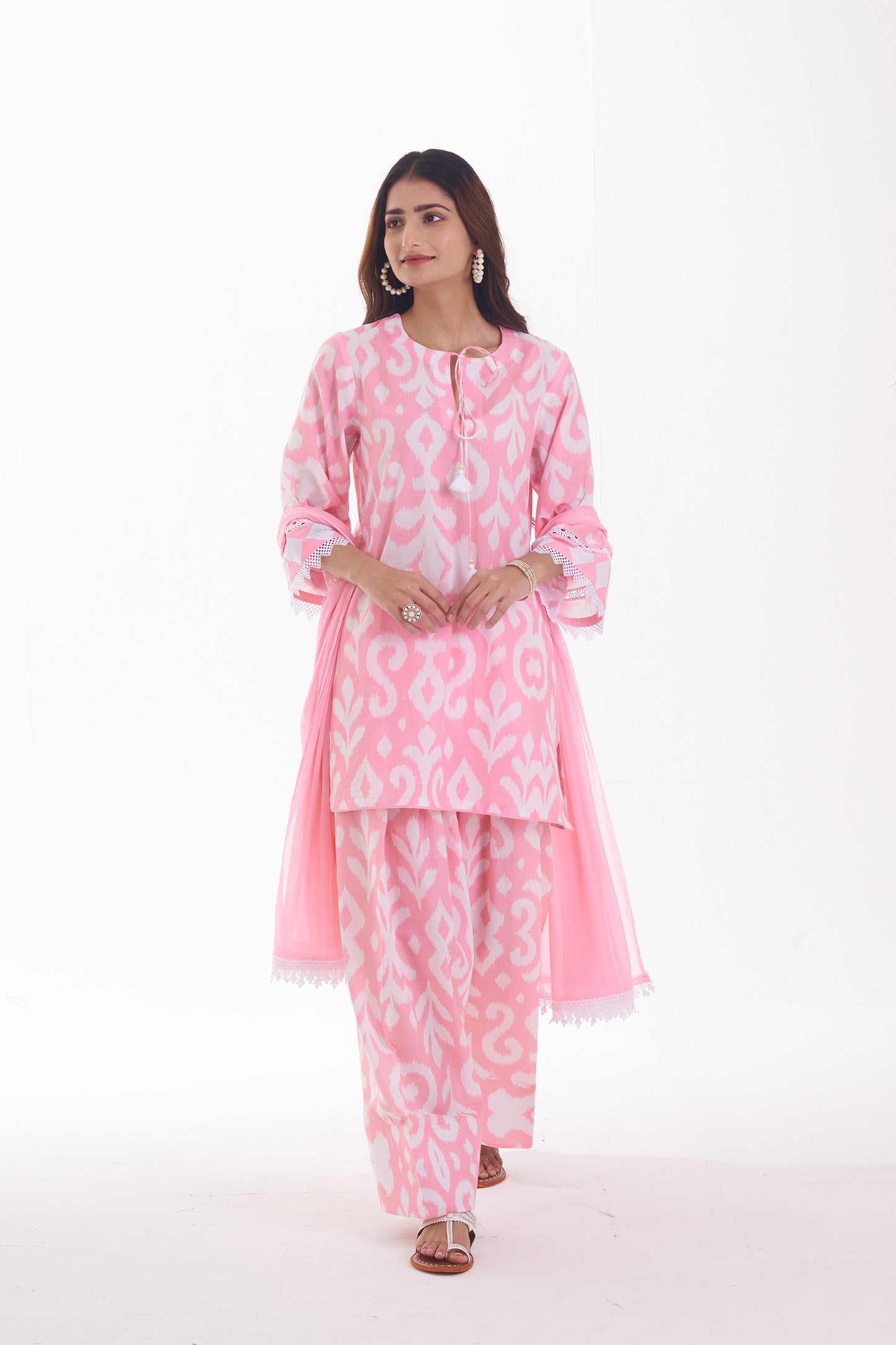 BLUSH PINK FARSHI SUIT SET