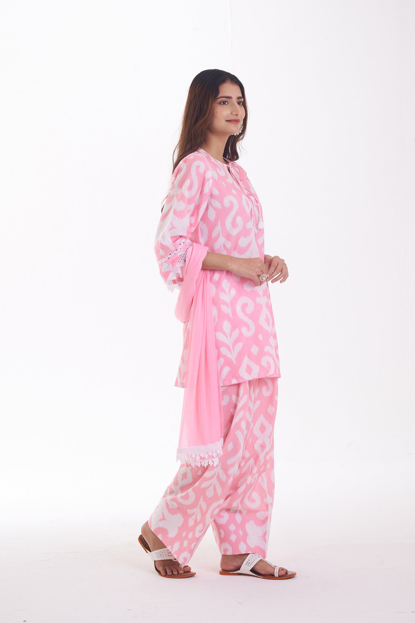 BLUSH PINK FARSHI SUIT SET