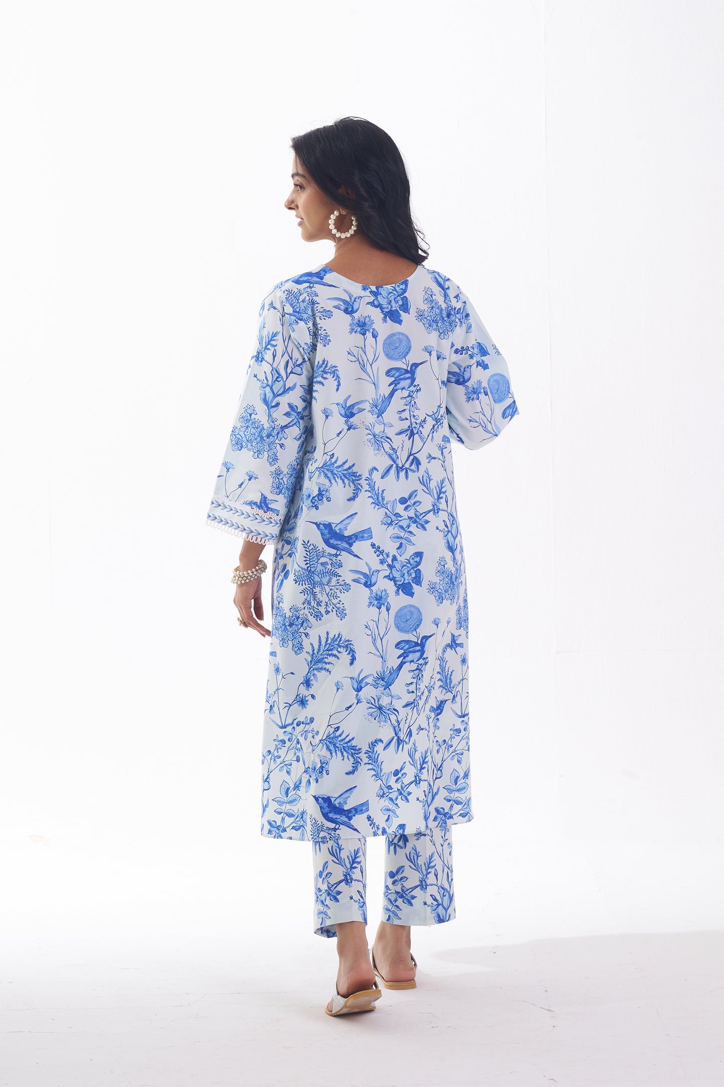 AZURE TOILE A LINE SUIT SET