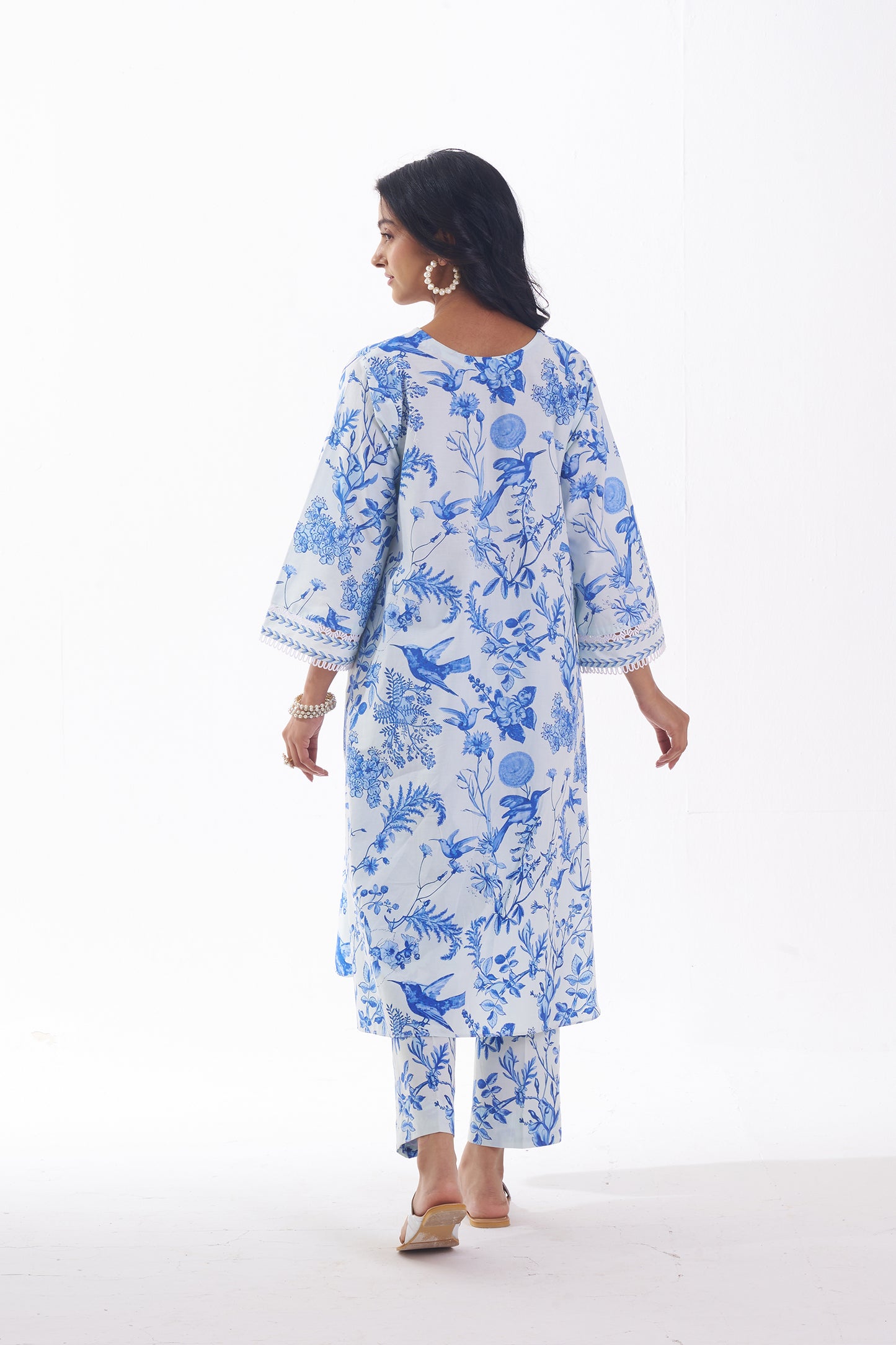 AZURE TOILE A LINE SUIT SET