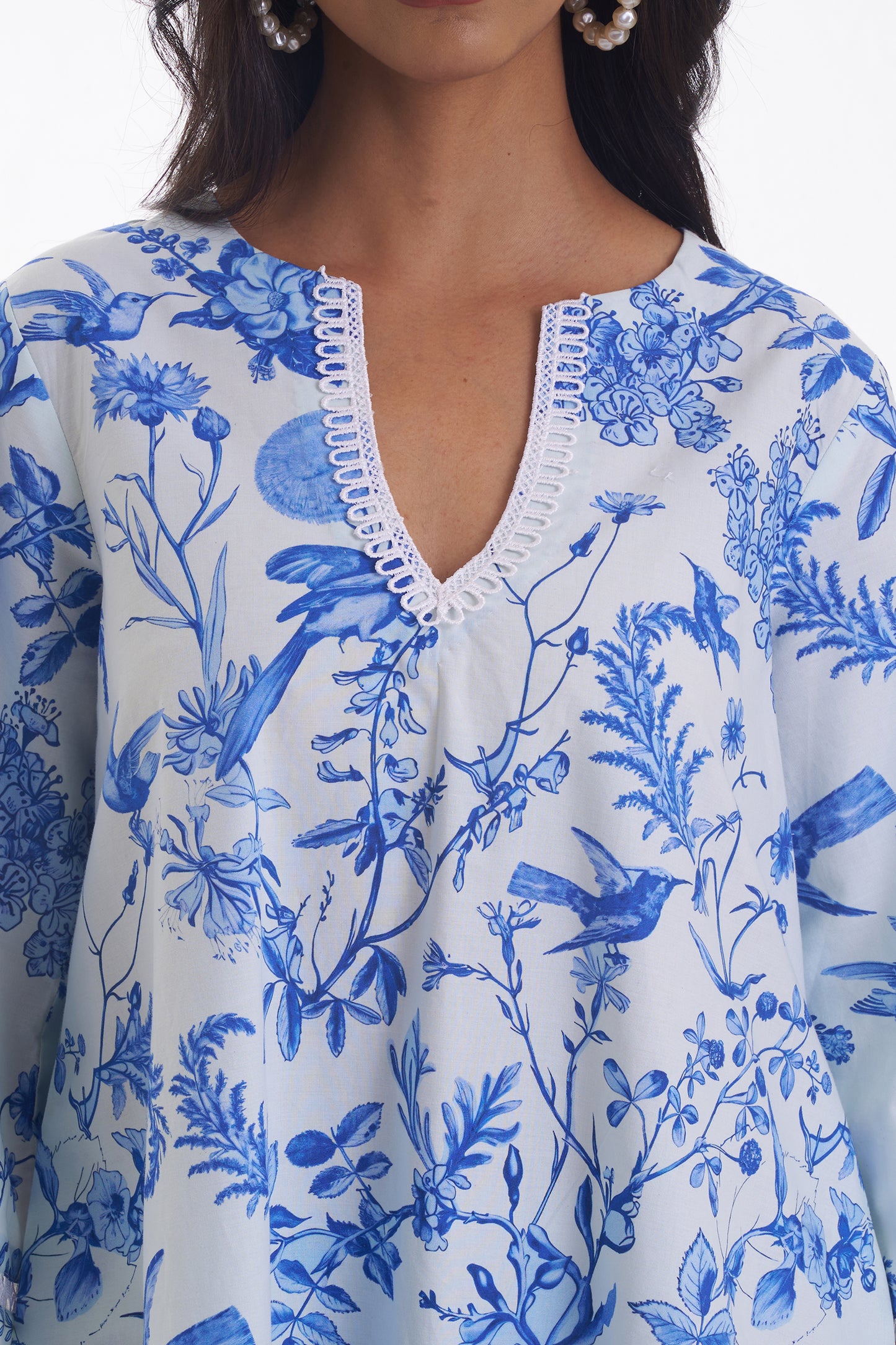 AZURE TOILE A LINE SUIT SET