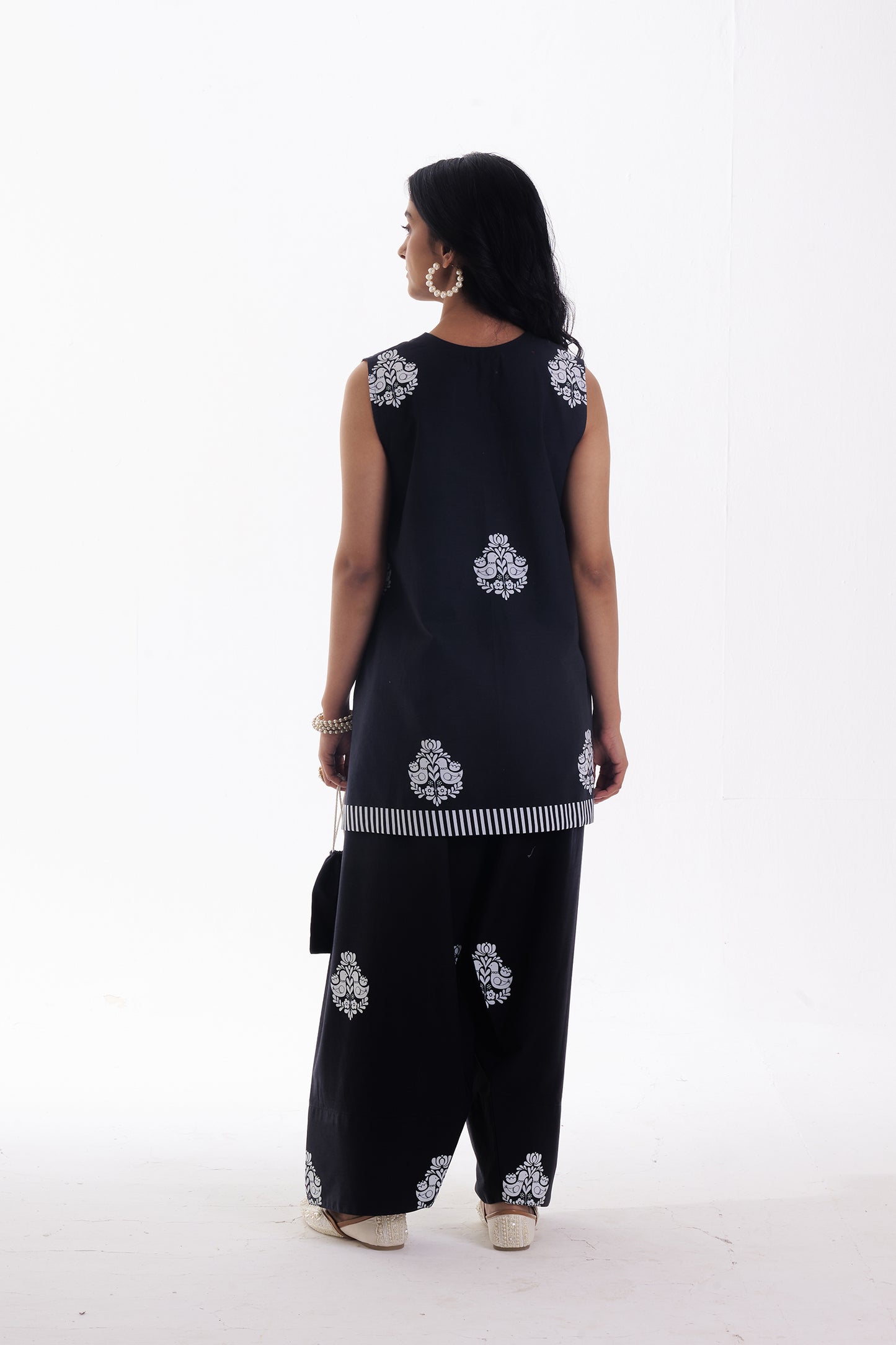 NOIR BUTA FARSHI CO-ORD SET