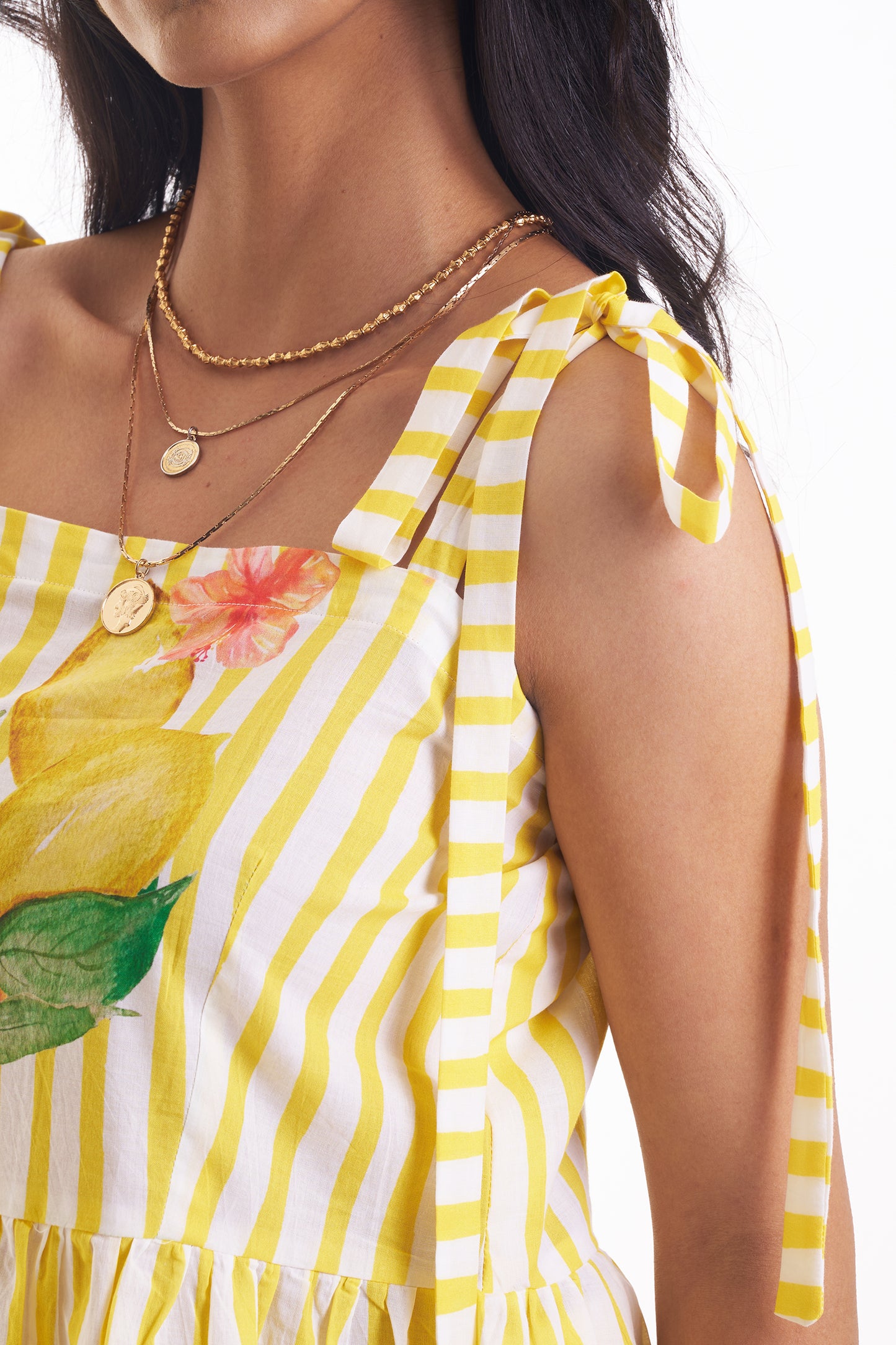 LEMON CANDY CRUSH TIE-UP CO-ORD SET